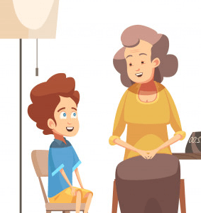 talk to child Primary 1 Student Care